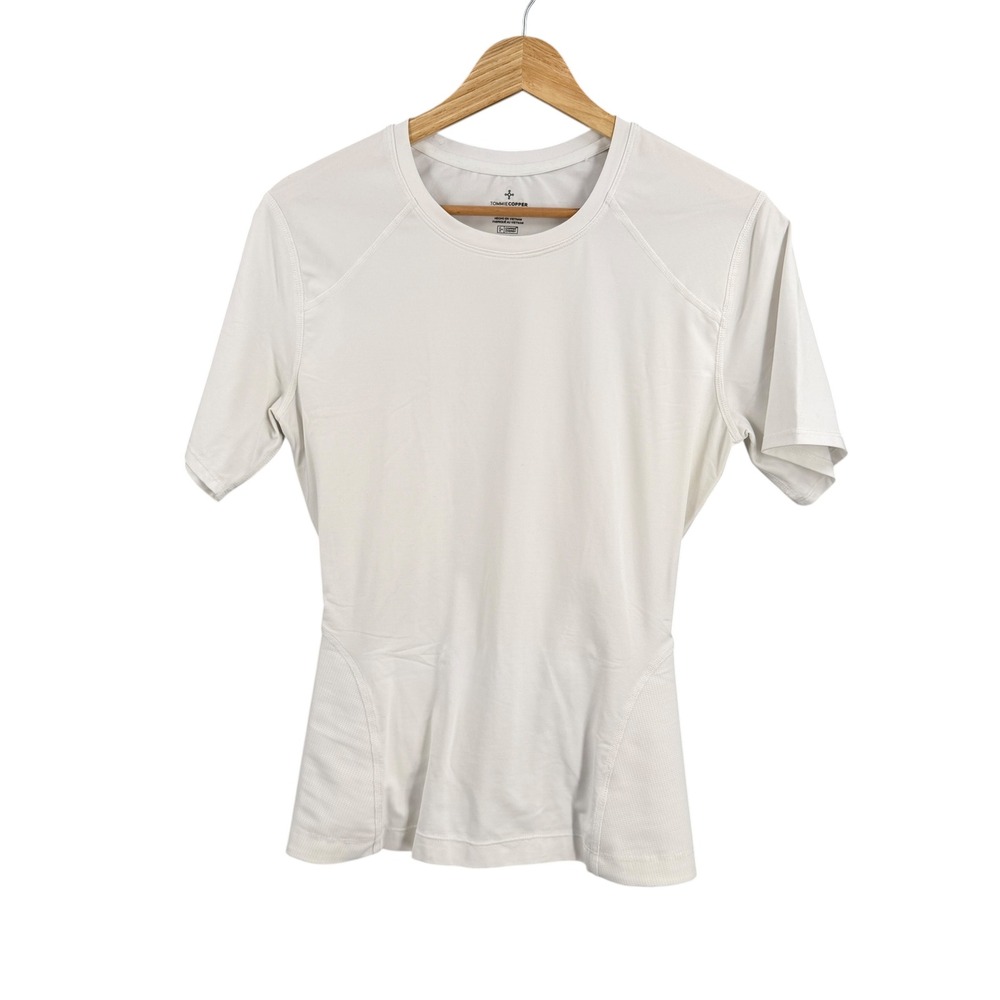 Tommie Copper‎ Core Compression Shirt Mens Medium White Short Sleeve 0878MR
